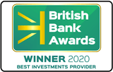 Winner of Best Investments Provider at the British Bank Awards 2020